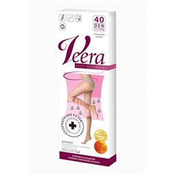 Kompressziós térdharisnya, 40 DEN, 3-4-es méret (fekete)