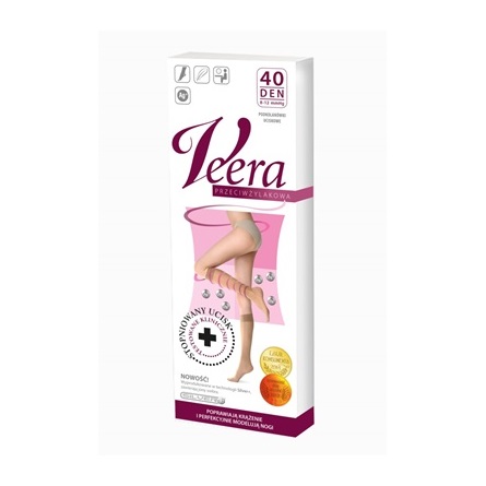 Kompressziós térdharisnya, 40 DEN, 3-4-es méret (fekete)