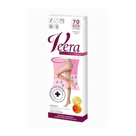 Kompressziós térdharisnya, 70 DEN, 1-2-es méret (testszín)