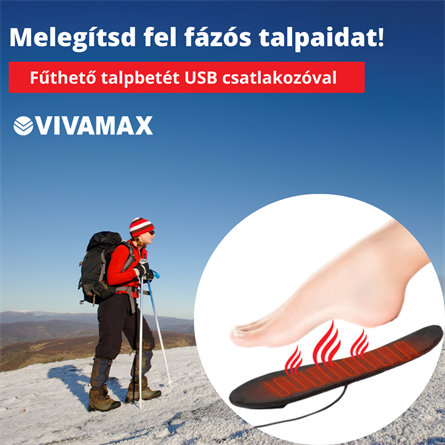 Fűthető talpbetét USB csatlakozóval