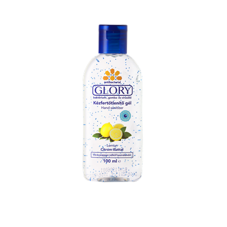Glory kézfertőtlenítő gél 100 ml citrom illattal