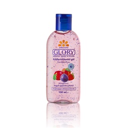 Glory kézfertőtlenítő gél 100 ml vegyes gyümölcs illattal