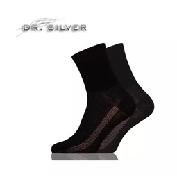 Dr. Silver Medical ezüstszálas bokazokni, fekete (44-46)