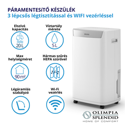 Aquaria 20 "Wifi" okos páramentesítő