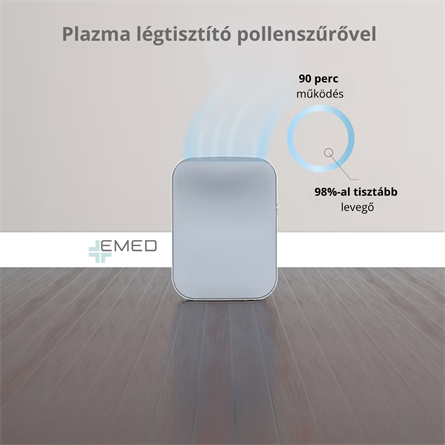 Plazma légtisztító pollenszűrővel