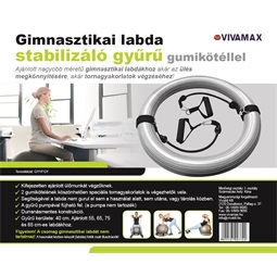 Gimnasztikai labda stabilizáló gyűrű gumikötéllel