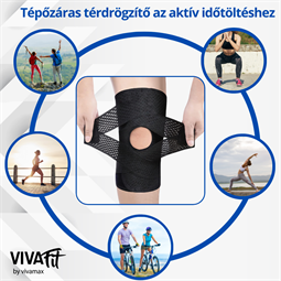 Tépőzáras térdrögzítő keresztpántokkal S