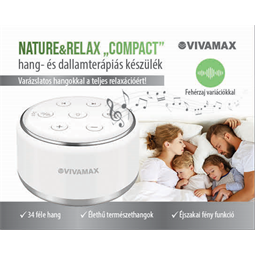 Nature&Relax "Compact" hang- és dallamterápiás (fehér zaj) készülék