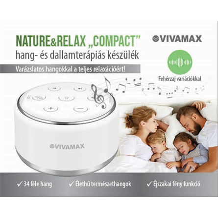 Nature&Relax "Compact" hang- és dallamterápiás (fehér zaj) készülék