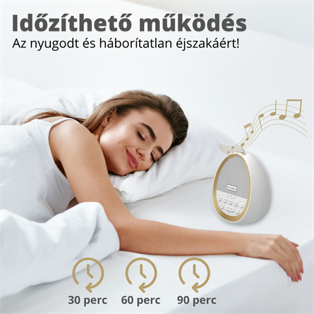 Nature&Relax hang- és dallamterápiás (fehér zaj) készülék