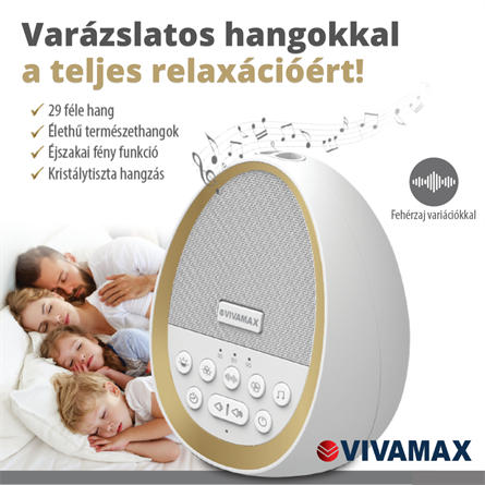 Nature&Relax hang- és dallamterápiás (fehér zaj) készülék