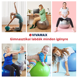 Gimnasztikai labda (45 cm, szürke)