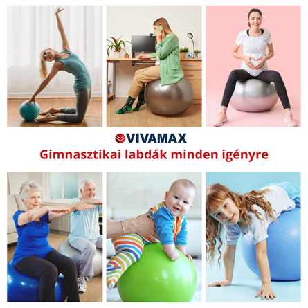 Gimnasztikai labda (45 cm, szürke)