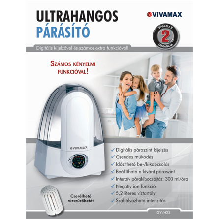 Multifunkciós ultrahangos párásító készülék
