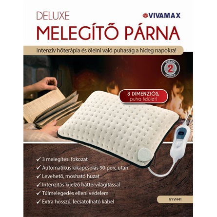 DeLuxe elektromos melegítő párna (vastagabb, puhább)