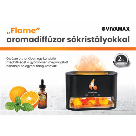 "Flame" aromadiffúzor sókristályokkal