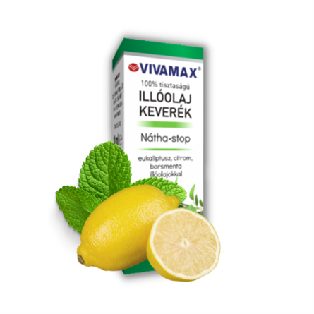 Nátha-stop illóolajkeverék: eukaliptusz, citrom és borsmenta olajokkal (10ml)