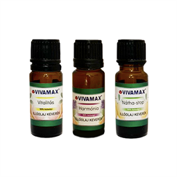 3-as illóolaj keverék csomag: harmónia, vitalitás és nátha-stop (3x10ml)