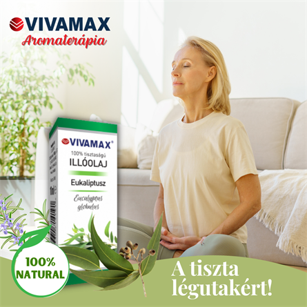 Eukaliptusz 100%-os tisztaságú illóolaj (10 ml)