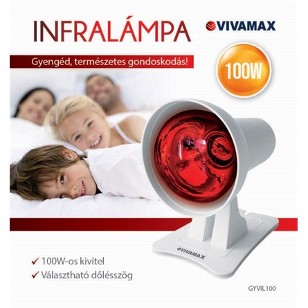 Infralámpa 100 W-os izzóval