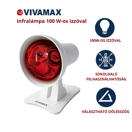 Infralámpa 100 W-os izzóval
