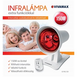 Infralámpa extra funkciókkal (150 W-os izzóval)