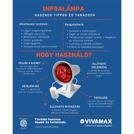 Infralámpa extra funkciókkal (150 W-os izzóval)
