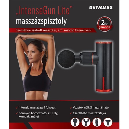 "IntenseGun Lite" masszázspisztoly (akkumulátoros)