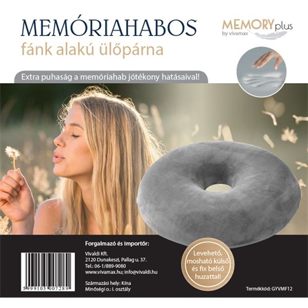 Memóriahabos fánk alakú ülőpárna