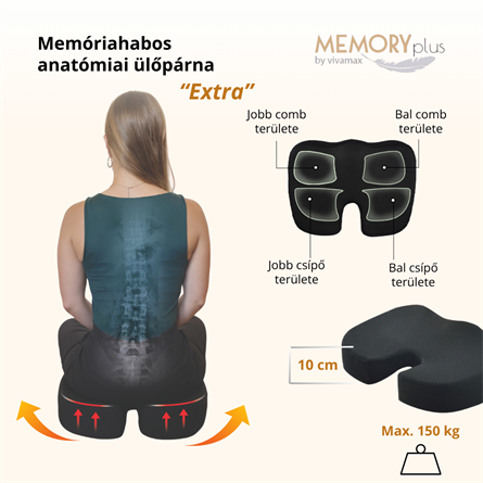 Memóriahabos anatómiai ülőpárna "Extra"