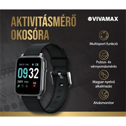 Aktivitásmérő okosóra (silver-fekete)