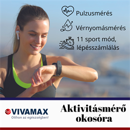 Aktivitásmérő okosóra (silver-fekete)