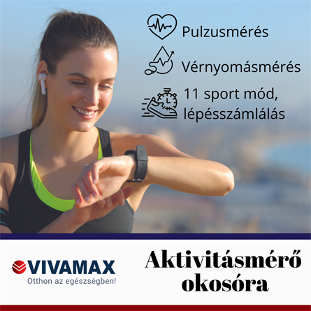 Aktivitásmérő okosóra (silver-fekete)