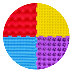 Szenzoros masszázsszőnyeg szett (8 darabos)