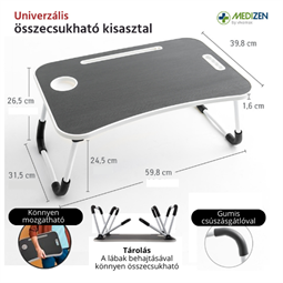 Univerzális összecsukható kisasztal