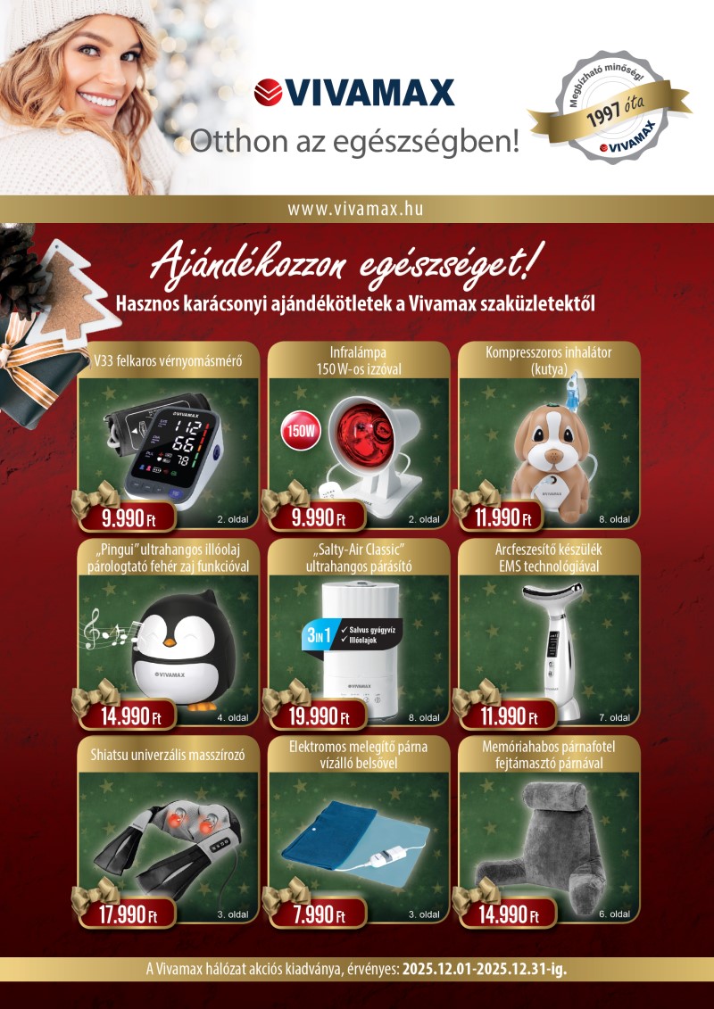 Vivamax szeptemberi egészség akció