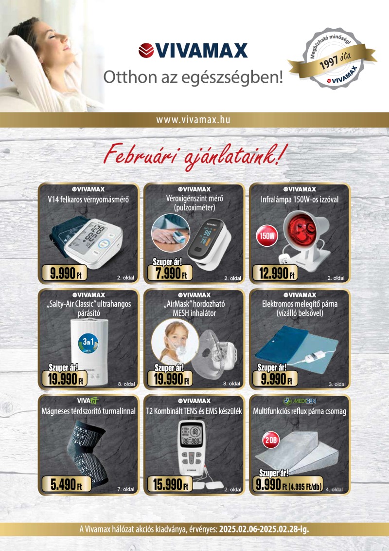 Vivamax téli végi egészség akció